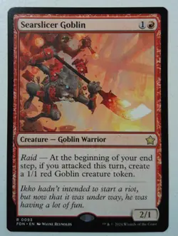 Searslicer Goblin *Rare* Magic MtG x1 Foundations - Image 1