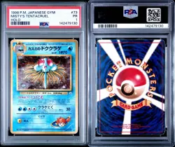 1998 Pokemon TCG Misty's Tentacruel Holo Pocket Monster #73 PSA 1 - Image 3