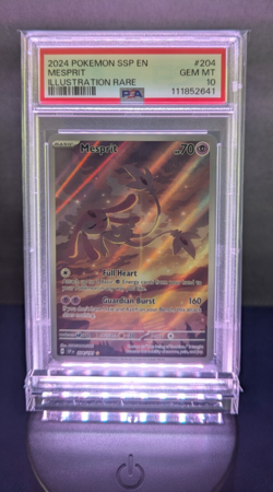 Mesprit 204/191 Illustration Rare Surging Sparks Pokemon Card PSA 10 -GEM MT - Image 1