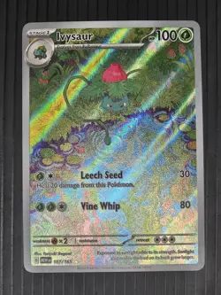 Ivysaur 167 Illustration Rare Pokemon Scarlet & Violet 151 - Image 1