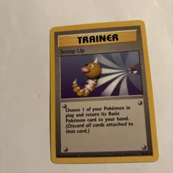 Pokemon TCG Base Set Scoop Up Trainer Rare Vintage Card 78/102 Unlimited - Image 2