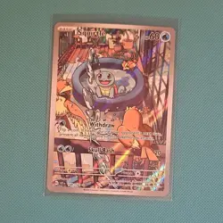 Pokemon TCG Squirtle 148/142 Sv07: Stellar Crown Illustration Rare Full Art Holo - Image 1