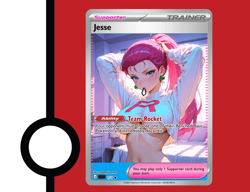 Jesse Trainer Support Full Art Custom Pokemon Tcg - Image 4