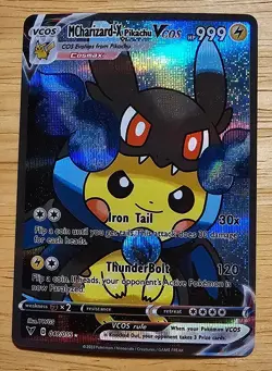 Pokemon Pikachu Mega Charizard-X Cosplay ACG HOLO Card - Image 1