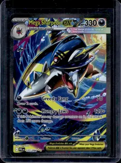 2025 Pokemon PFL Mega Sharpedo ex Special Illustration Rare #127/094 - Image 1