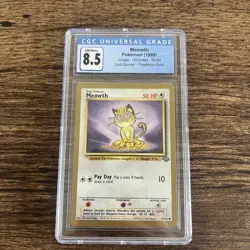 Meowth Gold Border Promo Fruit Roll Up 56/64 Pokemon Jungle Cgc 8.5 - Image 1