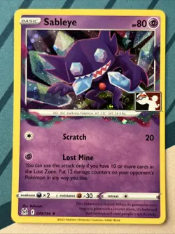 Pokemon Card - Sableye - HOLO Prize Pack Series Promo (070/196) Lost Origin *MP* - Image 1