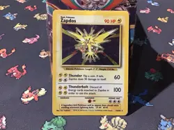 Pokemon TCG Zapdos Base Set Holo Rare 16/102 Pokemon Card (Z1) - Image 1