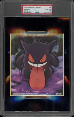 Pokemon Gengar Art 1 Shikishi #6 PSA 10 Gem Mint - Image 1