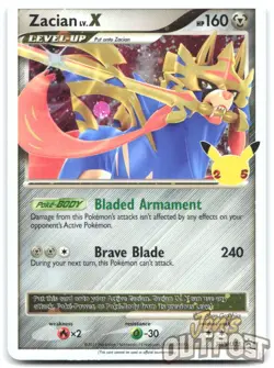 Zacian LV. X SWSH135 Holo Promo Sword & Shield Promo Pokemon NM - Image 1