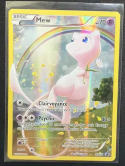 Pokemon Mew TCG XY110 Holo Black Star Promo Full Art 2016 LP - Image 1