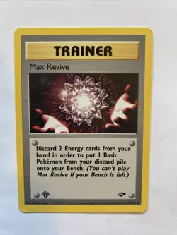 MAX REVIVE - 1st Edition Gym Challenge - 117/132 - Uncommon - Pokemon - NM - Image 1