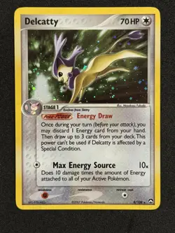 Pokemon Card Delcatty 8/108 2007 EX Power Keepers Rare Holo NM - Image 1