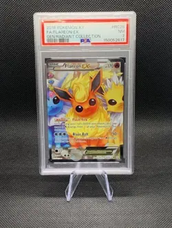 2016 POKEMON XY GENERATIONS RADIANT COLLECTION FULL ART/FLAREON EX PSA 7 - Image 1