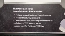 POKEMON TCG: HOUNDSTONE EX COLLECTION BOX 4 BOOSTER PACKS *BRAND NEW - SEALED" - Image 3