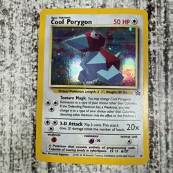 DAMAGED Cool Porygon 15/53 Pokemon Card TCG Wotc Promo Holo DAMAGED - Image 1