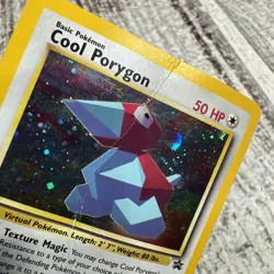 DAMAGED Cool Porygon 15/53 Pokemon Card TCG Wotc Promo Holo DAMAGED - Image 5