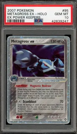 Pokemon Metagross ex EX Power Keepers Holo Ultra Rare #95 PSA 10 Gem Mint - Image 1