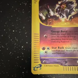 Starmie 30/144 Skyridge Rare Reverse Holo Pokemon TCG English - Image 5