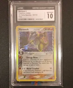 CGC 10 Marowak 10/113 (delta species) EX Delta Species Holo Rare Pokemon TCG - Image 3