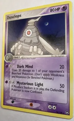 Dusclops 14/108 Non-holo Rare LP 2007 EX: Power Keepers Vintage Pokemon TCG Card - Image 2
