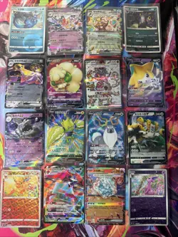 Pokemon 16 Card Lot nm V Max Mega Amazing Ex HOLO Rare Hits Only B88 - Image 1