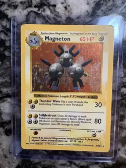 Magneton Holo Base Set Shadowless 9/102 1999 Vintage Pokemon Card ⚡⚡⚡ - Image 1