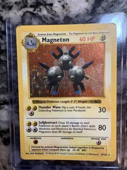 Magneton Holo Base Set Shadowless 9/102 1999 Vintage Pokemon Card ⚡⚡⚡ - Image 2