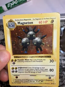 Magneton Holo Base Set Shadowless 9/102 1999 Vintage Pokemon Card ⚡⚡⚡ - Image 3