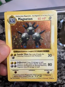 Magneton Holo Base Set Shadowless 9/102 1999 Vintage Pokemon Card ⚡⚡⚡ - Image 4