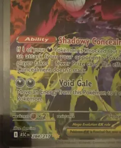 Pokemon Mega Gengar EX Full Art Holo Rare 350 HP 230 Power 284/217 Card - Image 4