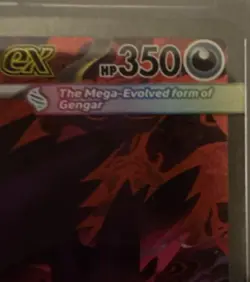 Pokemon Mega Gengar EX Full Art Holo Rare 350 HP 230 Power 284/217 Card - Image 5