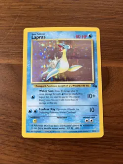 Pokemon Card - Lapras Fossil 10/62 Holo Rare - Image 1