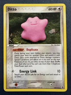 Ditto 35/113 NM Non Holo Adorable Yuka Morii Artwork Delta Species Pokemon Card! - Image 1