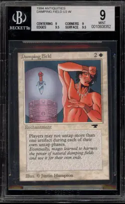 Magic The Gathering MTG Damping Field Antiquities BGS 9 Mint - Image 1