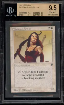 Magic The Gathering MTG D'Avenant Archer Legends BGS 9.5 - Image 1