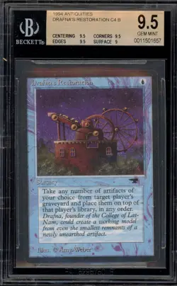 Magic The Gathering MTG Drafna's Restoration Antiquities BGS 9.5 - Image 1