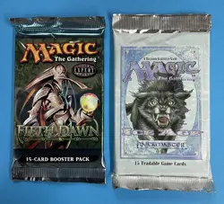 *Lot of 2 Factory Sealed* Magic the Gathering “Fifth Dawn Ice Age Booster Packs” - Image 1