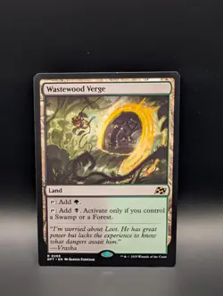MTG - Wastewood Verge - Non-Foil - Land (G/B) - DFT #268 - Rare - Image 1