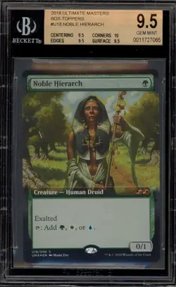 Magic The Gathering MTG Noble Hierarch Ultimate Masters Bx. Toppers #U18 BGS 9.5 - Image 1