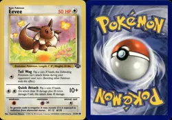 EEVEE 51/64 COMMON JUNGLE POKEMON UNLIMITED MP - Image 1