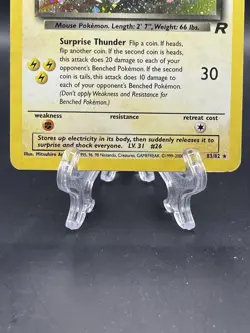 Pokemon Dark Raichu Holo TCG Card 83/82 Secret Rare MP/HP - Image 3