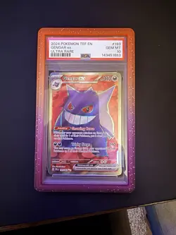 Pokemon Gengar EX Ultra Rare Holo 193/162 SV05 Temporal Forces PSA 10 - Image 1