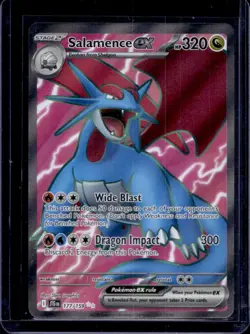 2025 Pokemon Journey Together Salamence ex #177/159 - Image 1