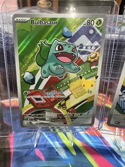 Pokemon Bulbasaur Charmander Squirtle First Partner Illustration Lot of 3 - NM - Image 3
