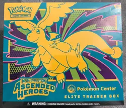 Pokemon Center TCG Mega Evolution Ascended Heroes Elite Trainer Box ETB Sealed - Image 1