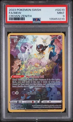 Pokemon TCG mww GG10/GG70 Crown Zenith Galarian Gallery PSA 9 - Image 1