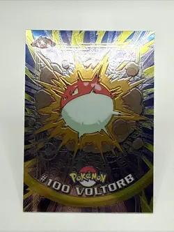 2000 Voltorb #100 Pokemon Topps Chrome TV Animation Series 2 - Image 1