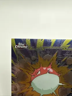 2000 Voltorb #100 Pokemon Topps Chrome TV Animation Series 2 - Image 2