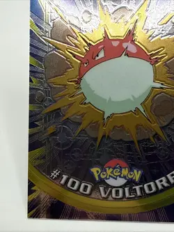 2000 Voltorb #100 Pokemon Topps Chrome TV Animation Series 2 - Image 4
